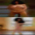 Mature woman plays with