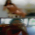 Nudist couple looking middle